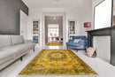 Geel vintage vloerkleed - G636