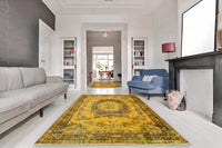 Geel vintage vloerkleed - G636