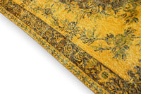 Geel vintage vloerkleed - G636