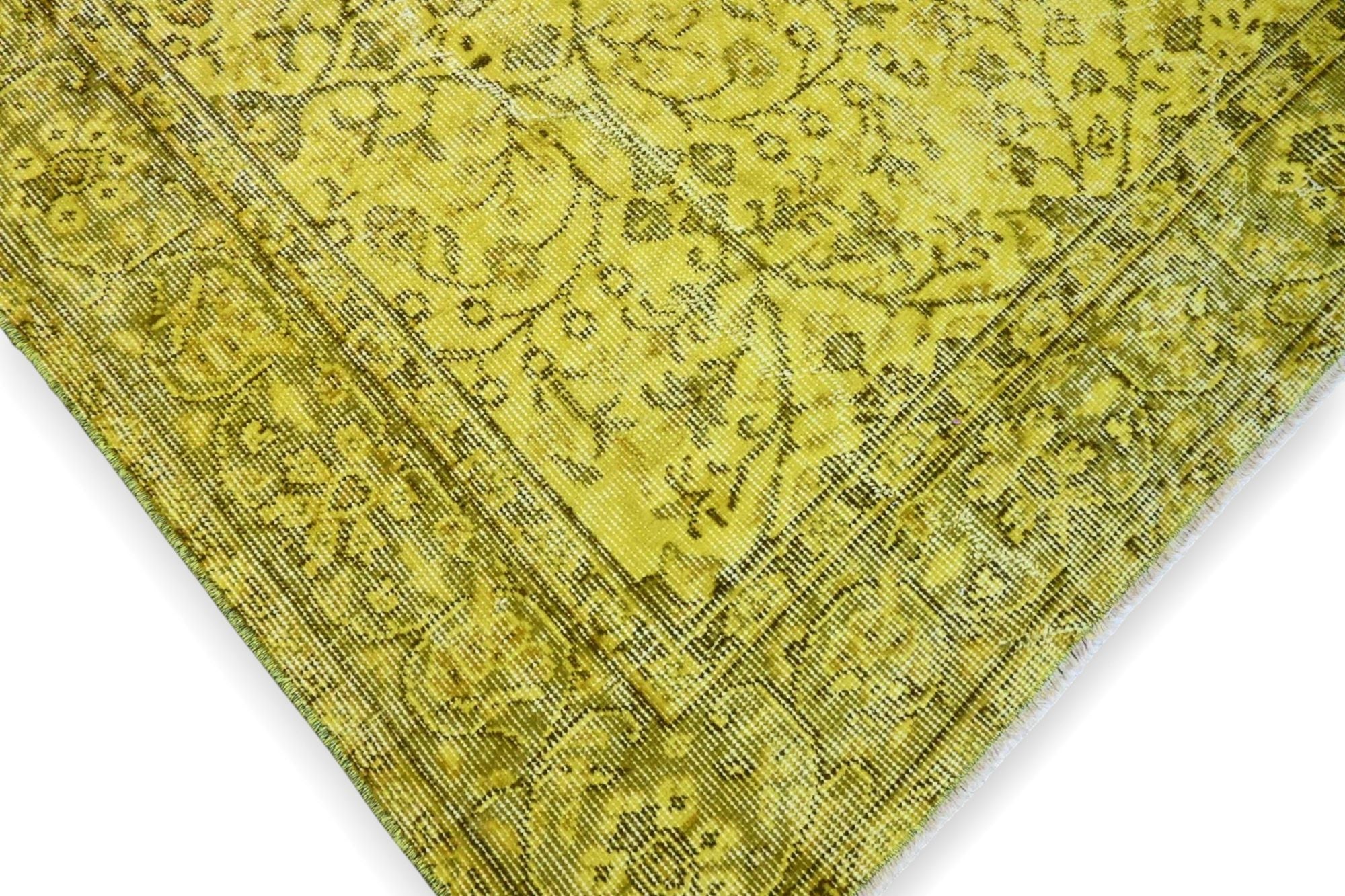 Geel vintage vloerkleed - G637