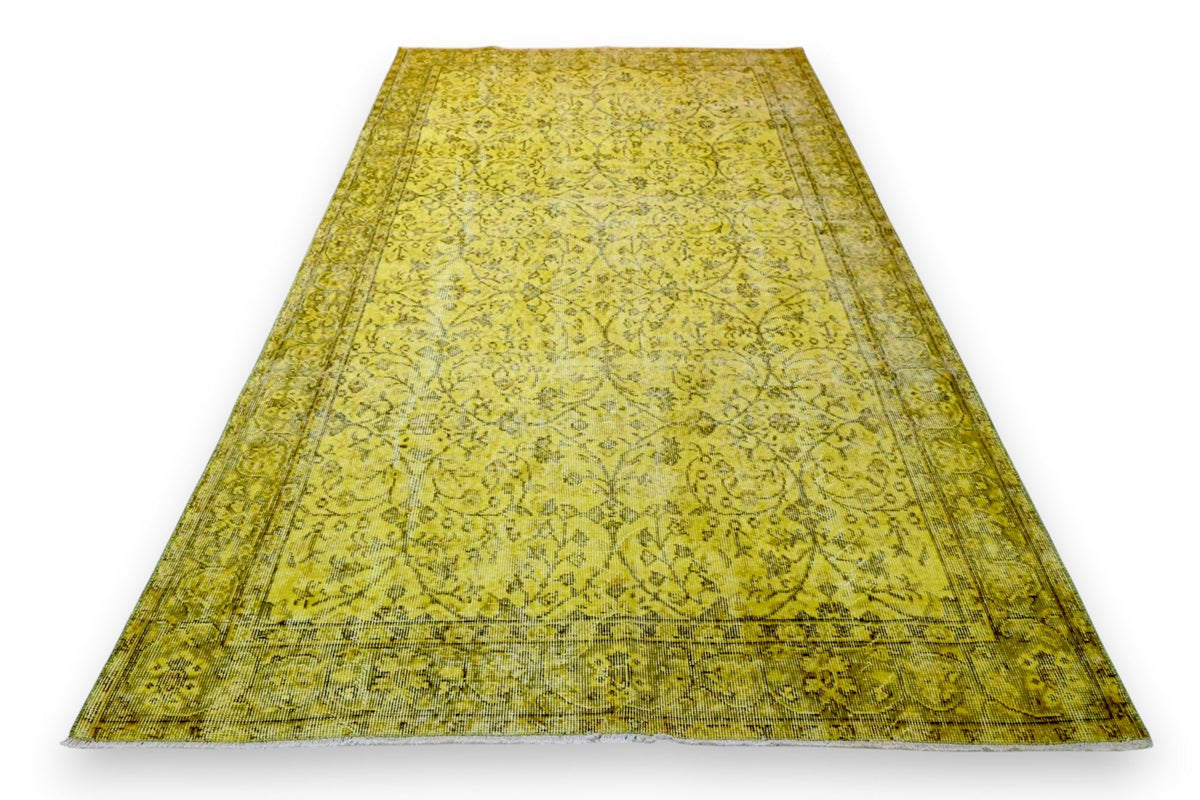 Geel vintage vloerkleed - G637