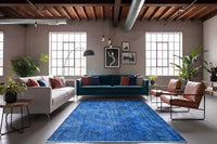 Blauw vintage vloerkleed - G638