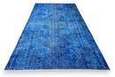 Blauw vintage vloerkleed - G638