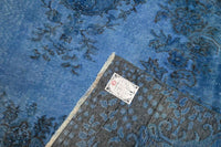 Levendig kobaltblauw vintage vloerkleed - G641