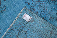 Deep royal blue vintage rug - G642