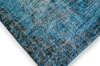 Verweerd staalblauw vintage vloerkleed - G643