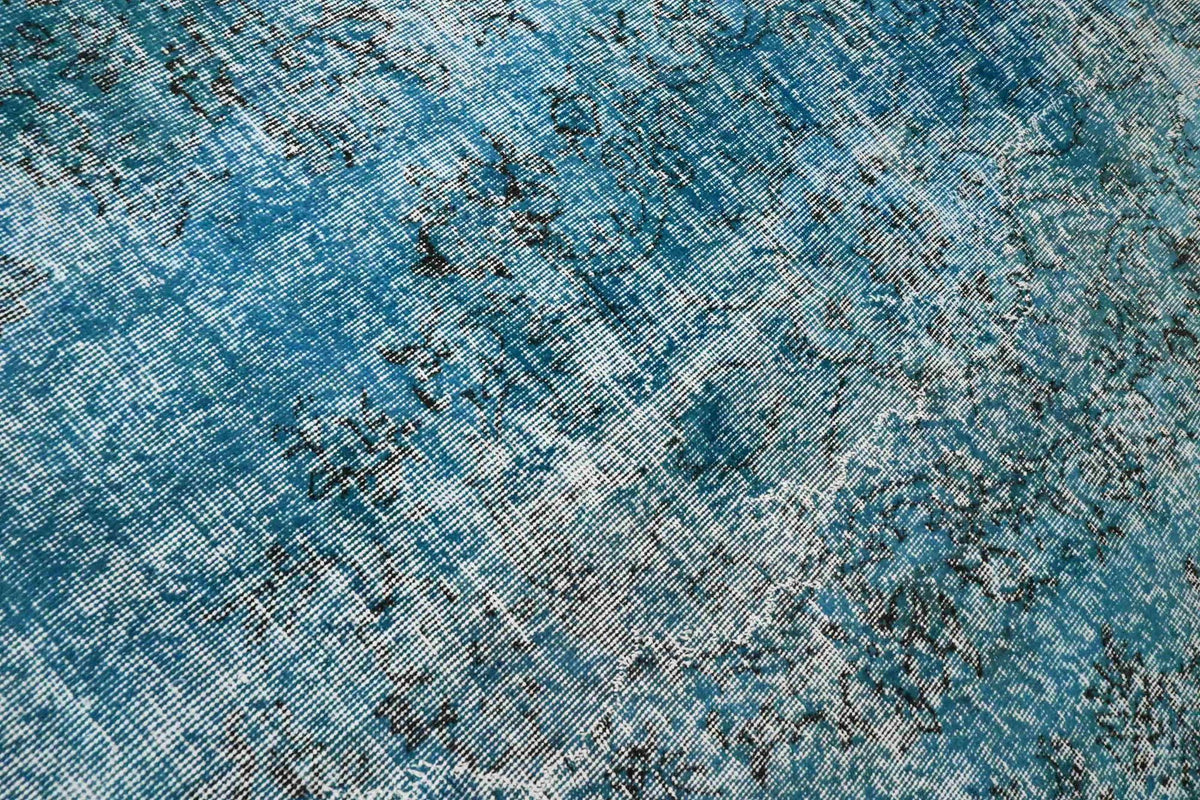 Verweerd staalblauw vintage vloerkleed - G643