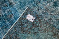 Verweerd staalblauw vintage vloerkleed - G643