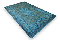 Statig kobaltblauw vintage vloerkleed - G644