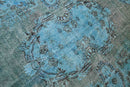 Statig kobaltblauw vintage vloerkleed - G644