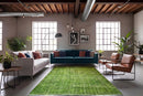 Lush Lime Green Vintage Rug - G649