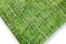 Lush Lime Green Vintage Rug - G649