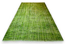 Lush Lime Green Vintage Rug - G649