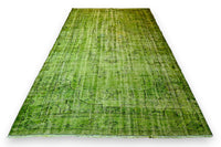 Lush Lime Green Vintage Rug - G649