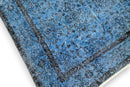 Stoer jeansblauw vintage vloerkleed - G657