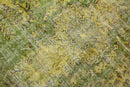 Levendig olijfgroen vintage vloerkleed - G659
