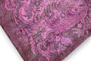 Zacht poederroze vintage vloerkleed - G661