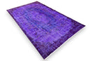 Diep violetpaars vintage vloerkleed - G662
