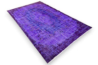 Diep violetpaars vintage vloerkleed - G662