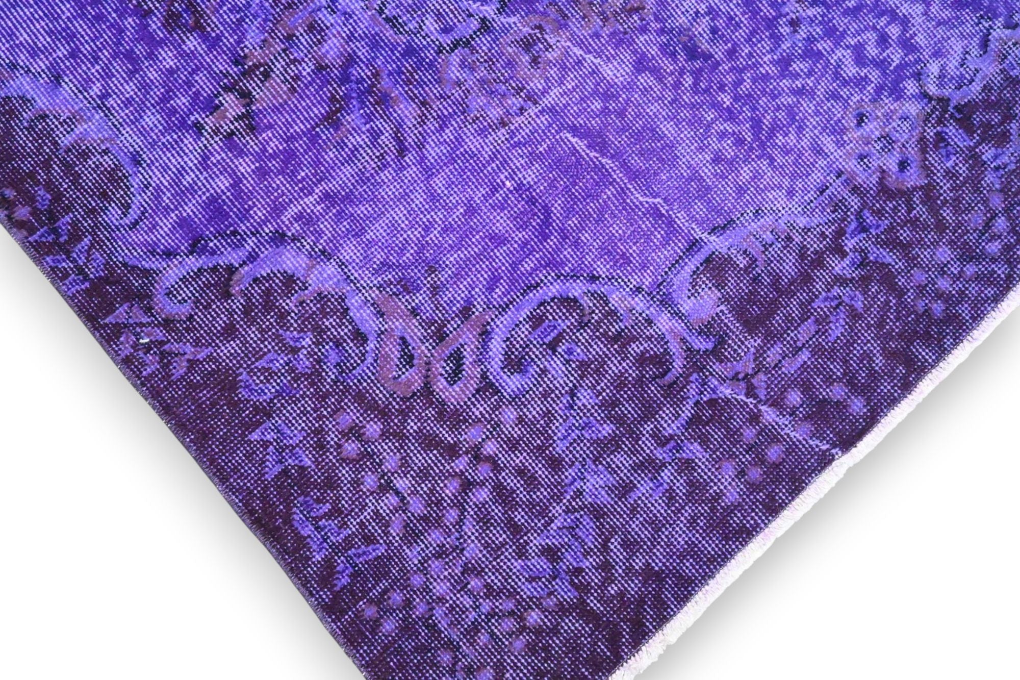 Diep violetpaars vintage vloerkleed - G662
