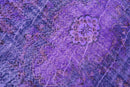 Diep violetpaars vintage vloerkleed - G662