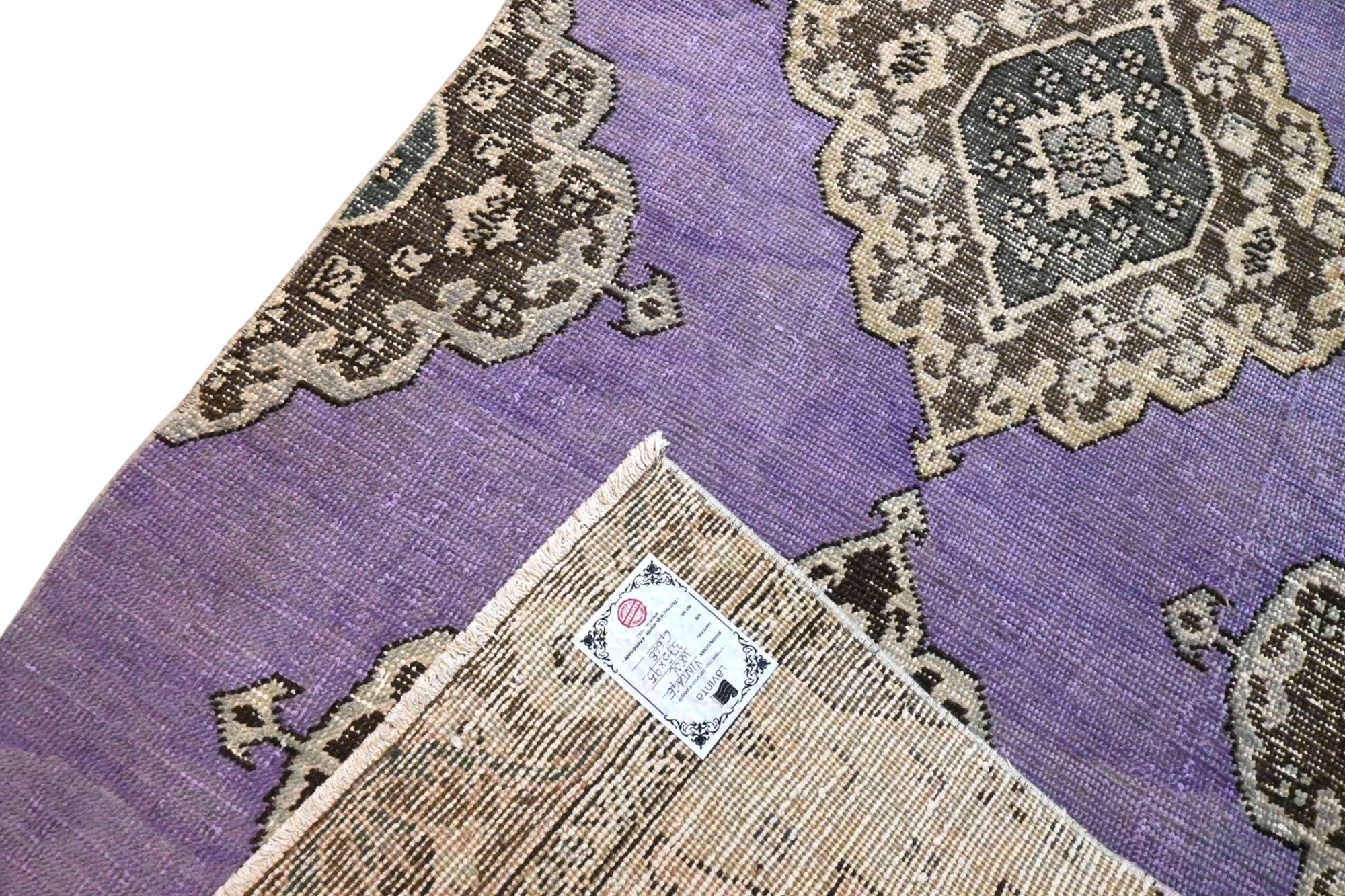 Zacht lila vintage loper - G668
