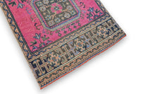 Levendig fuchsiaroze Usak loper - G672