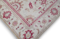 Zacht framboosroze bloemen vloerkleed - G682