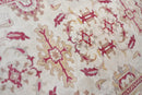 Zacht framboosroze bloemen vloerkleed - G682
