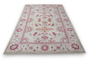 Zacht framboosroze bloemen vloerkleed - G682