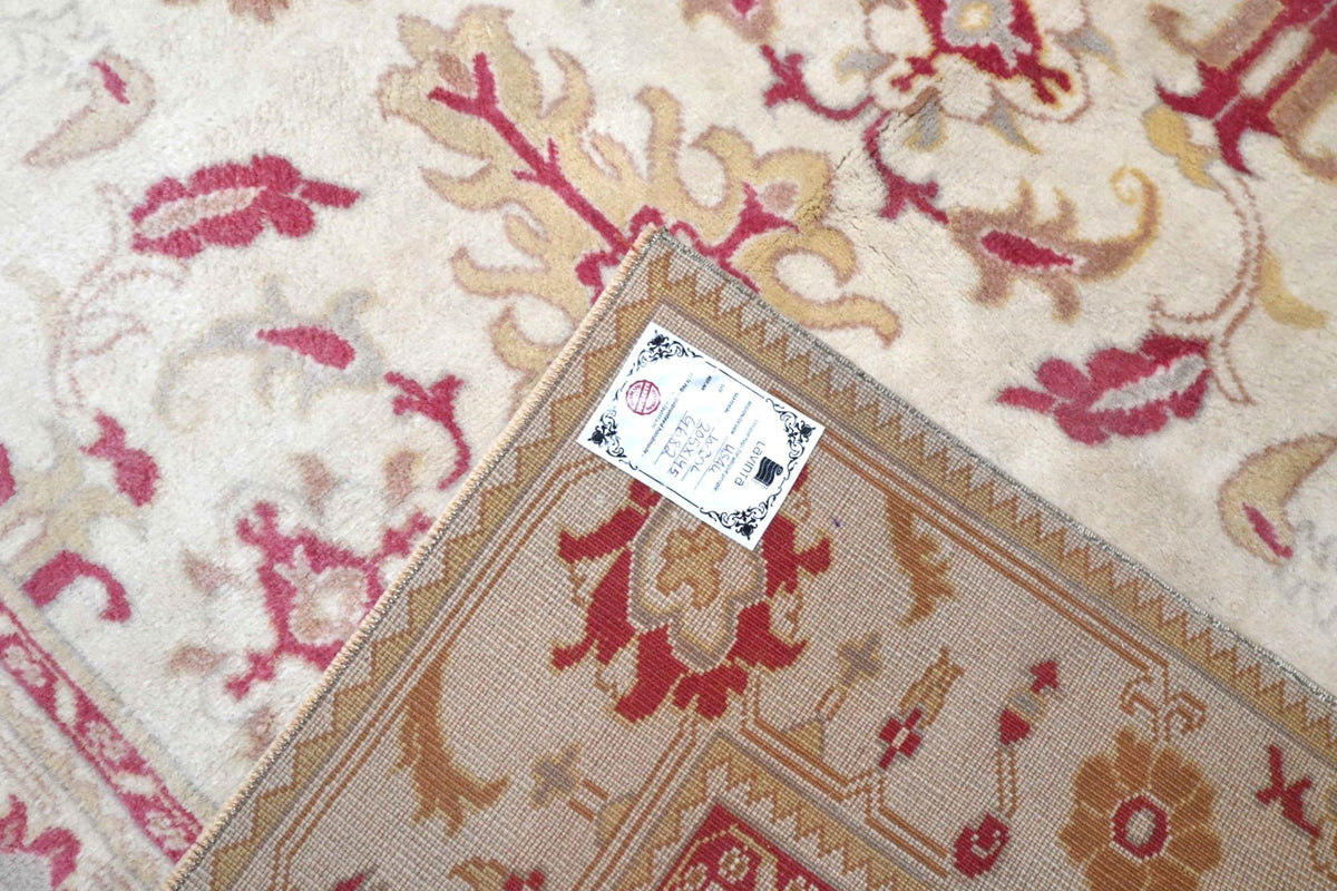 Zacht framboosroze bloemen vloerkleed - G682