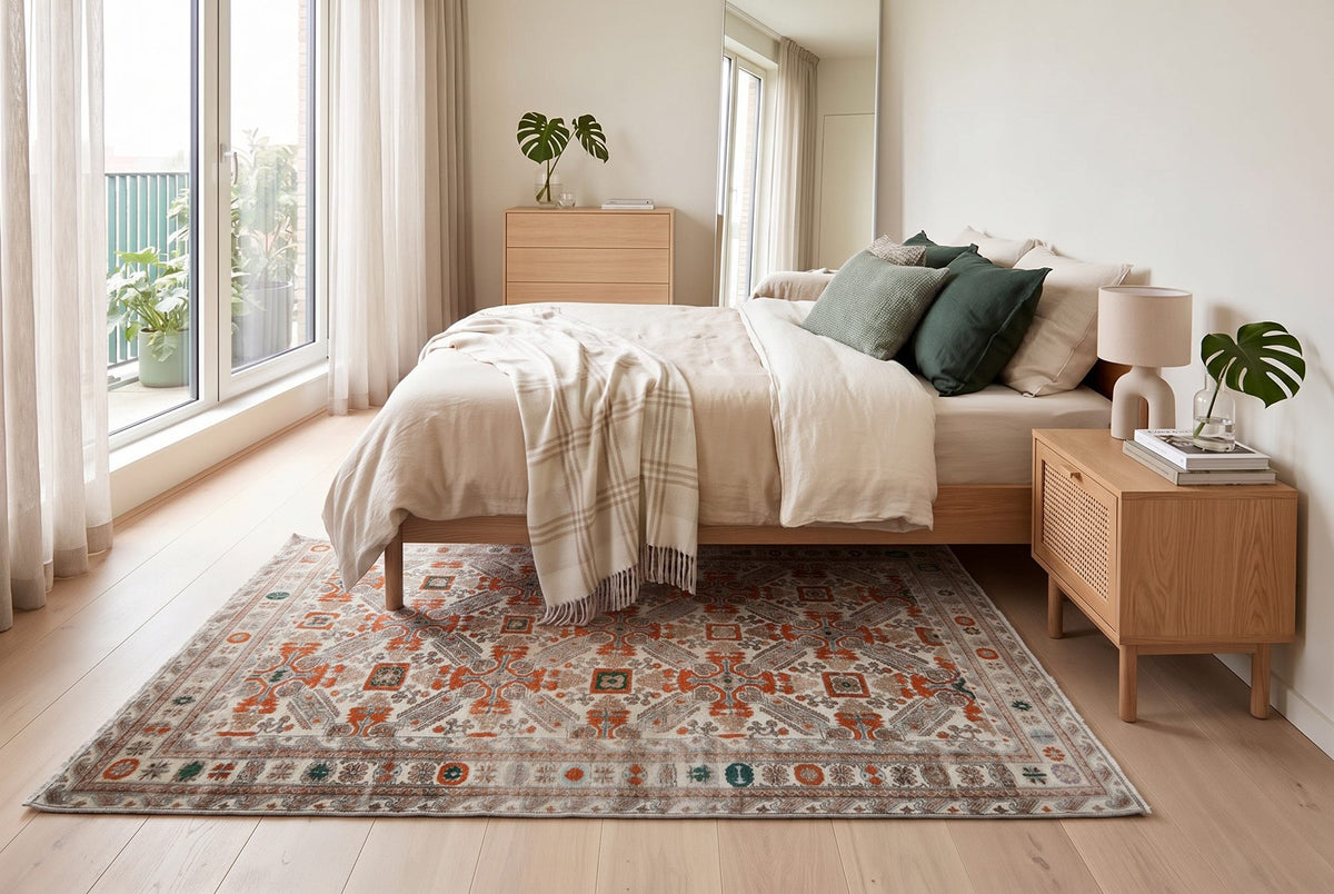 Warm kleurrijk Kazak vloerkleed - G686
