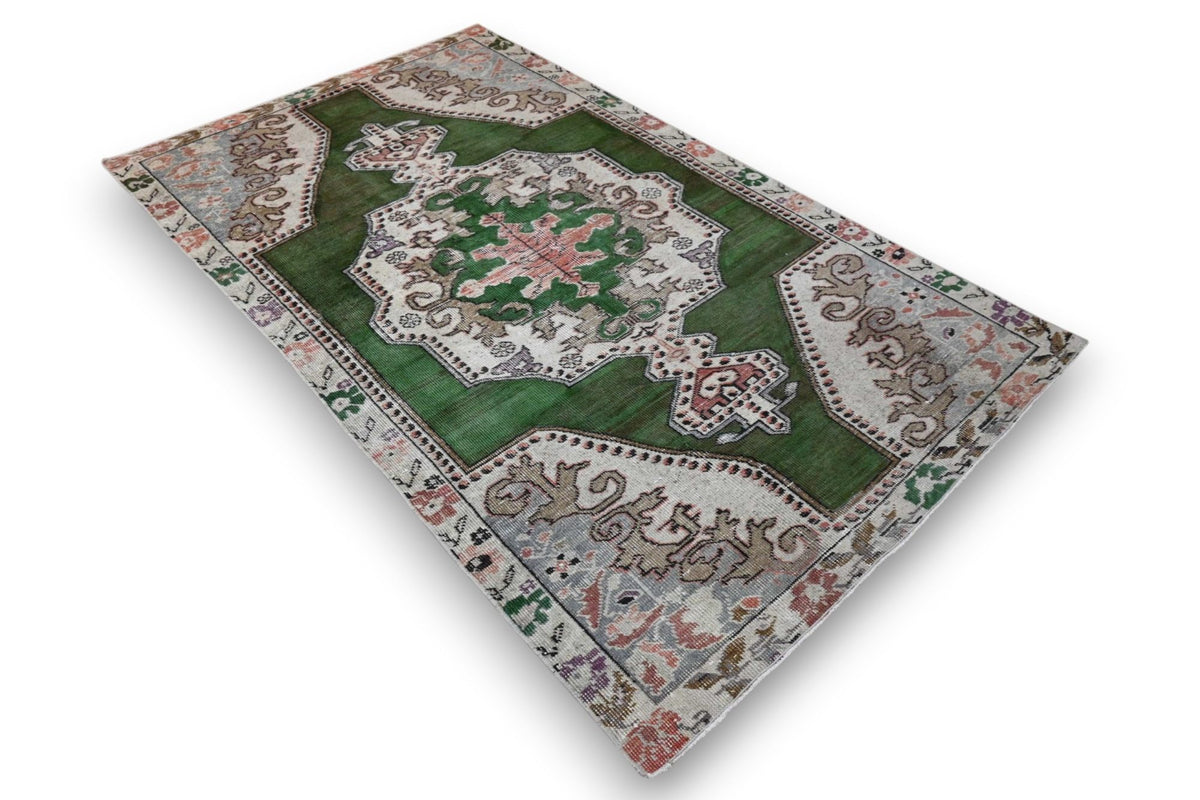 Groen vintage vloerkleed - G687