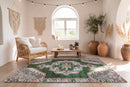 Groen vintage vloerkleed - G687