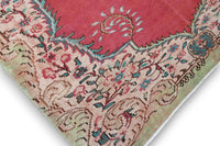 Warm framboosrood vintage vloerkleed - G692