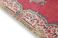 Warm framboosrood vintage vloerkleed - G692