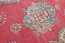 Warm framboosrood vintage vloerkleed - G692
