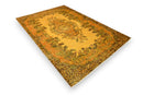 Warm saffraangeel vintage vloerkleed - G700