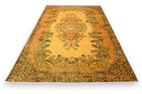 Warm saffraangeel vintage vloerkleed - G700