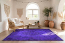Diep violetpaars vintage vloerkleed - G702