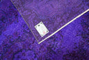 Diep violetpaars vintage vloerkleed - G702