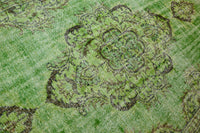 Sappig grasgroen vintage vloerkleed - G703
