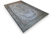 Blue grey vintage rug - G704