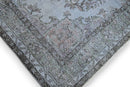 Blue grey vintage rug - G704