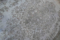 Blue grey vintage rug - G704