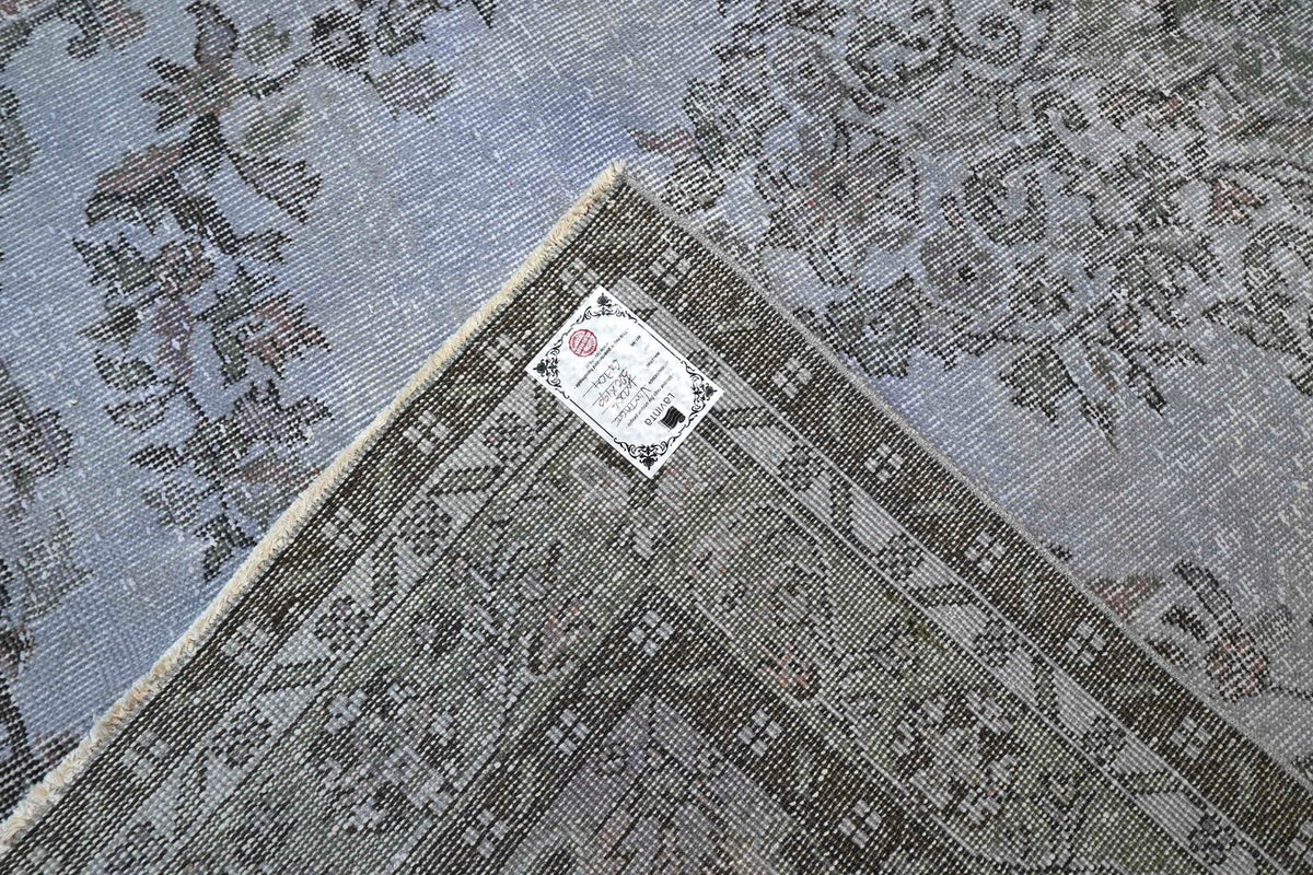 Blue grey vintage rug - G704