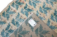 Botanisch turquoise vintage vloerkleed - G705