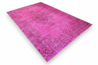 Uitgesproken fuchsiaroze vintage vloerkleed - G708