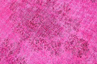 Uitgesproken fuchsiaroze vintage vloerkleed - G708