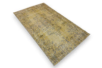 Yellow vintage rug - G709